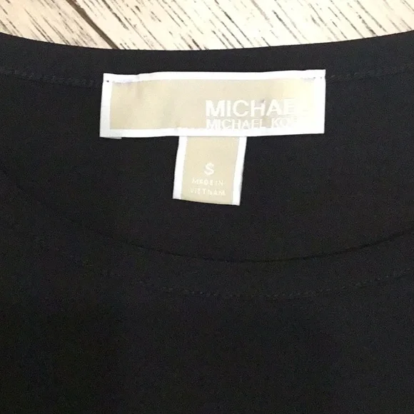 Woman’s Michael Kors little black dress. Small. Knit jersey. Pleated hem. Cute! - Picture 3 of 5